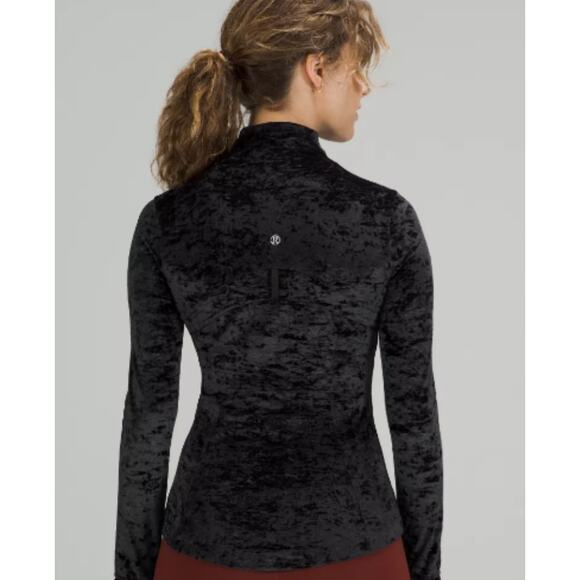 Lululemon Women's Define Velour Jacket 4 Black Full Zip Athleisure - Picture 2 of 13